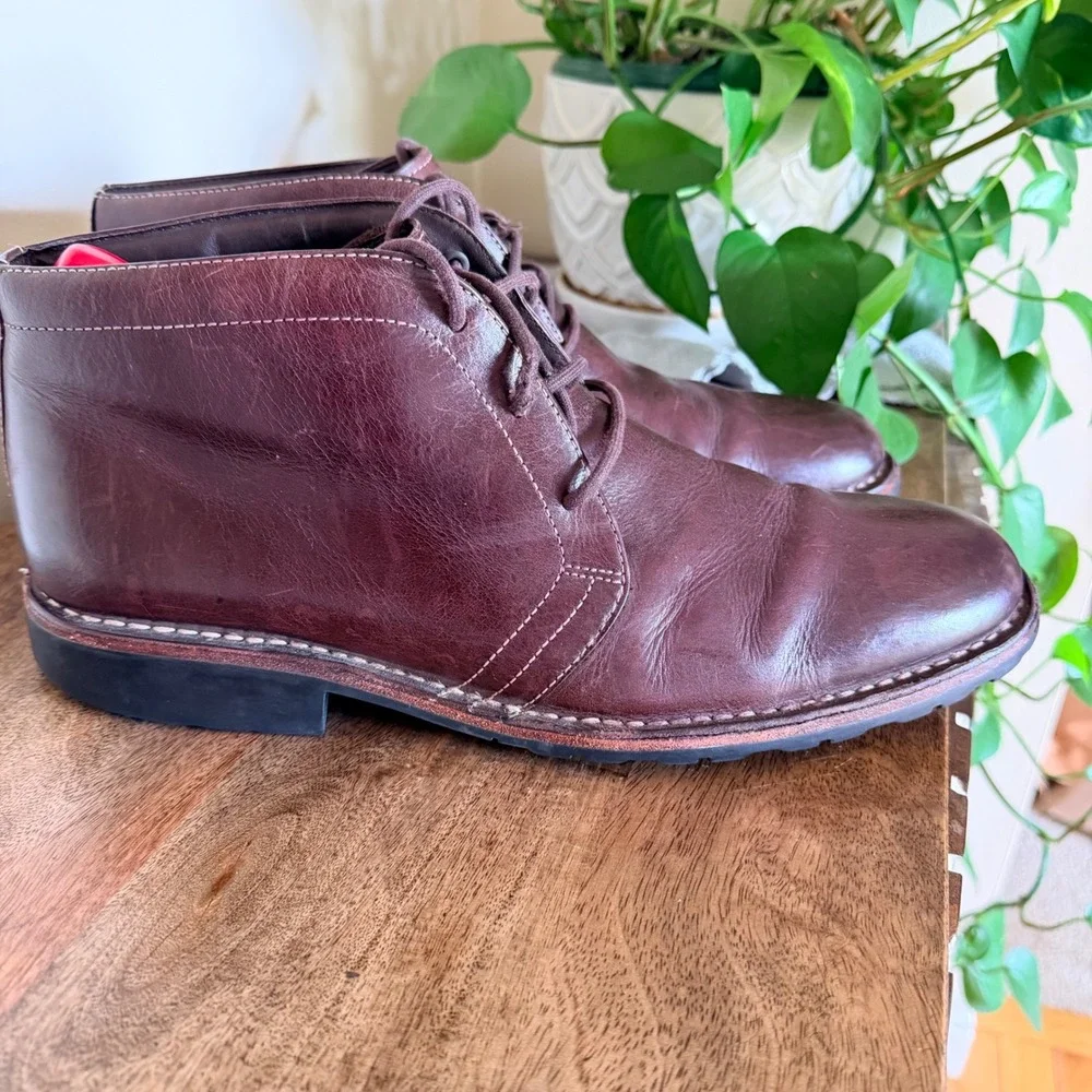 Cole Haan Tolan Nike Air Chukka Boot Men 11.5 Leather Lace Up Ankle Casual Dress